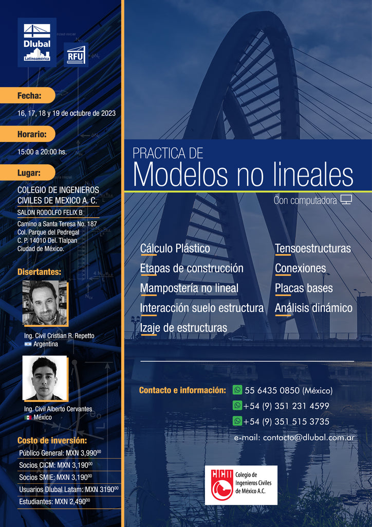 Curso presencial: Práctica de modelos no lineales con computadora